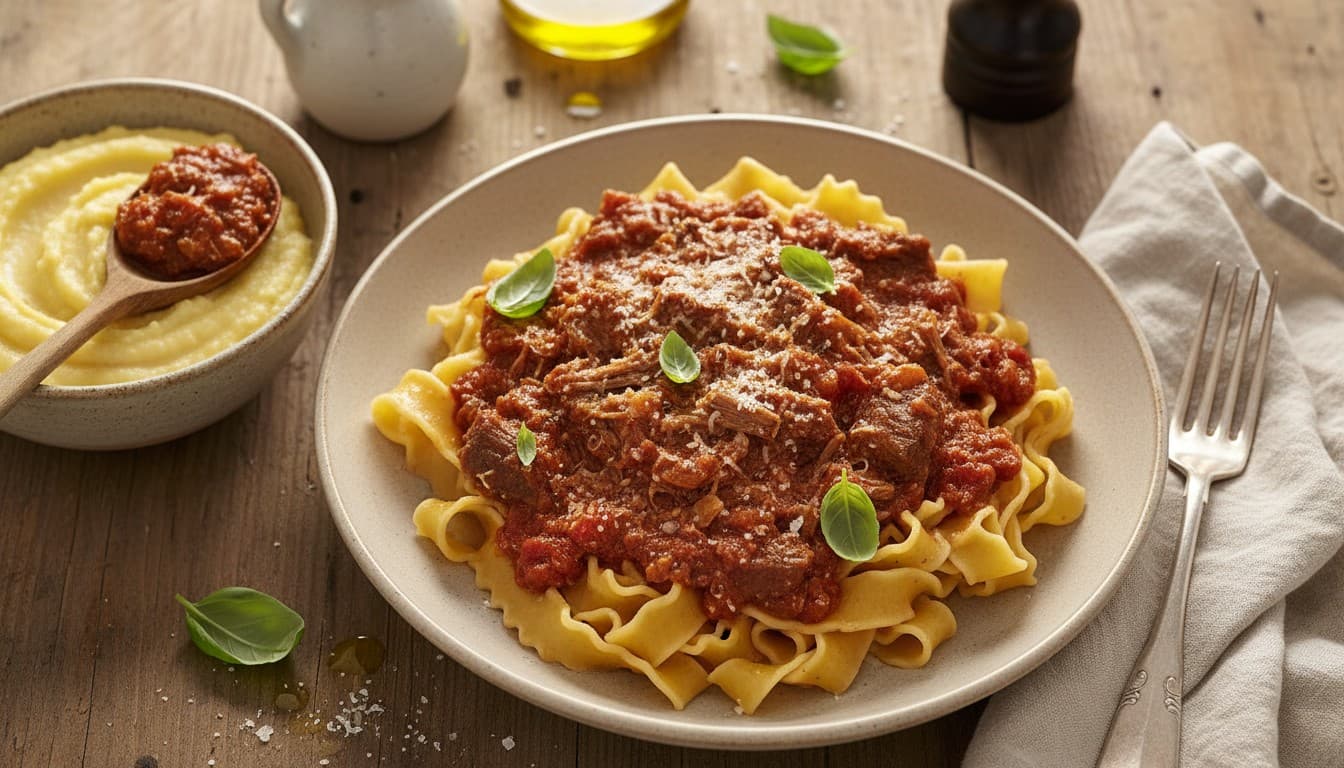 Pressure Cooker Beef Ragu