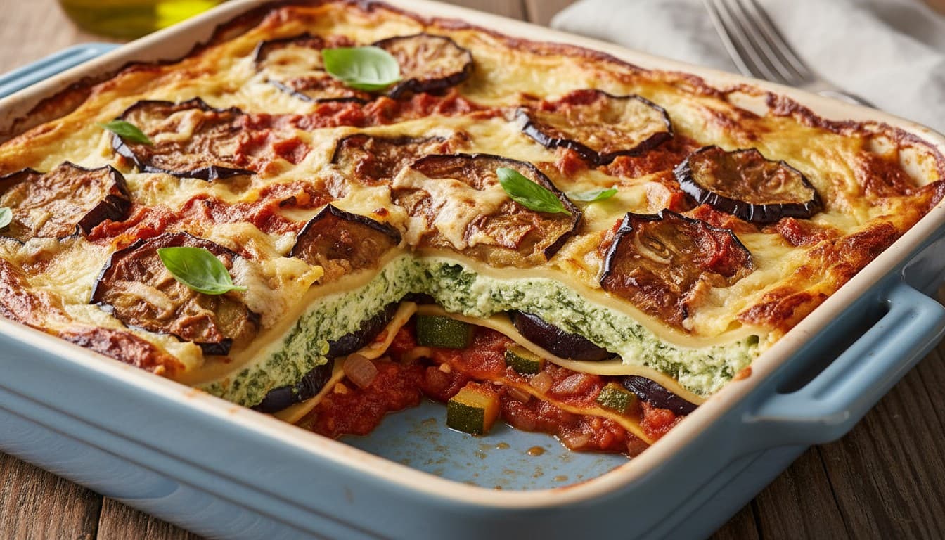 Vegetable Lasagna with Aubergine