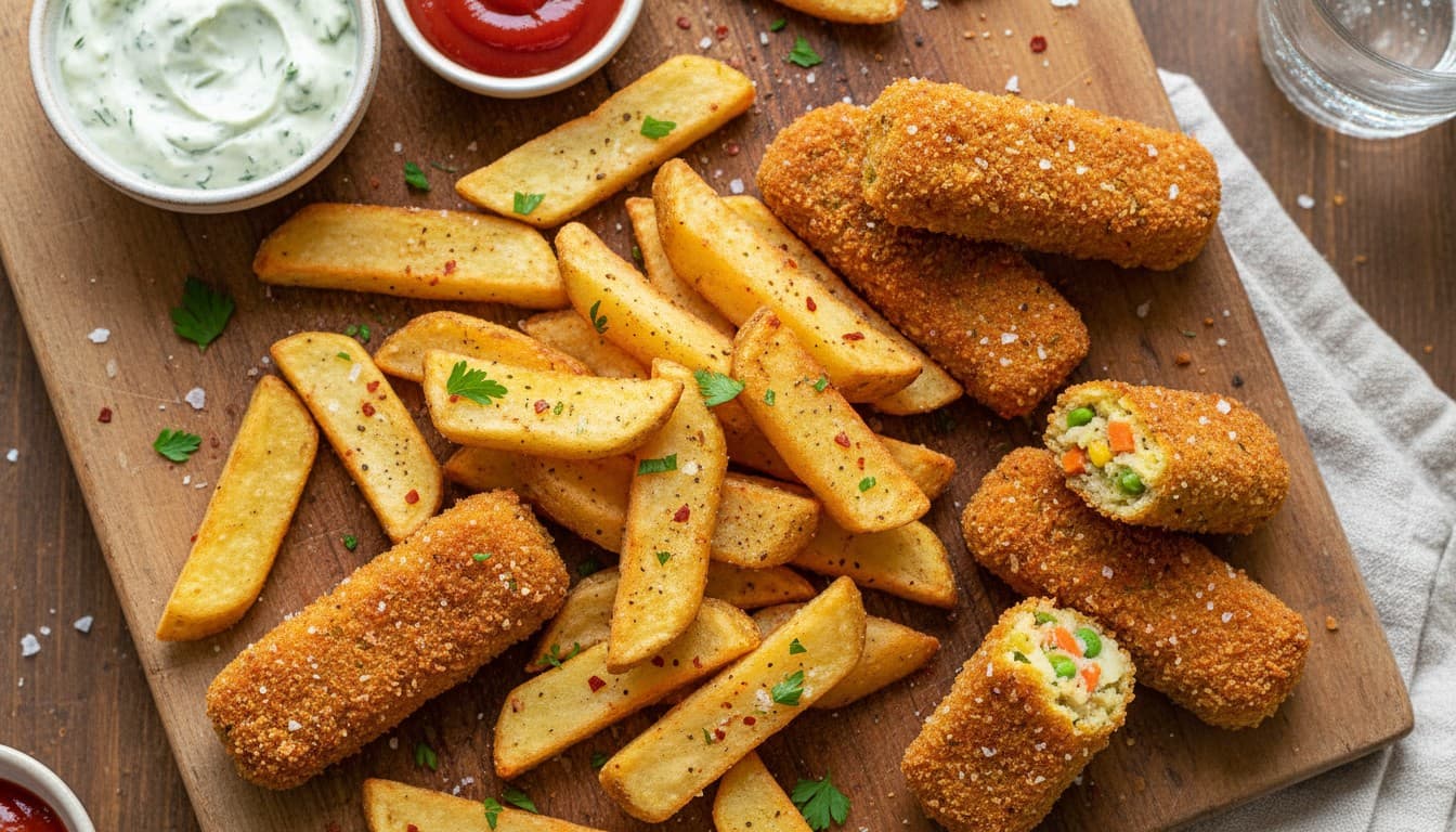 Veggie Fingers and Chips